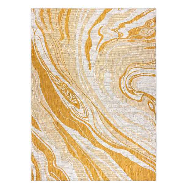 Kusový koberec Sion Sisal Marble 22169 ecru/yellow – na ven i na doma, 80x150, žlutá, chodba / předsíň, Dywany Łuszczów