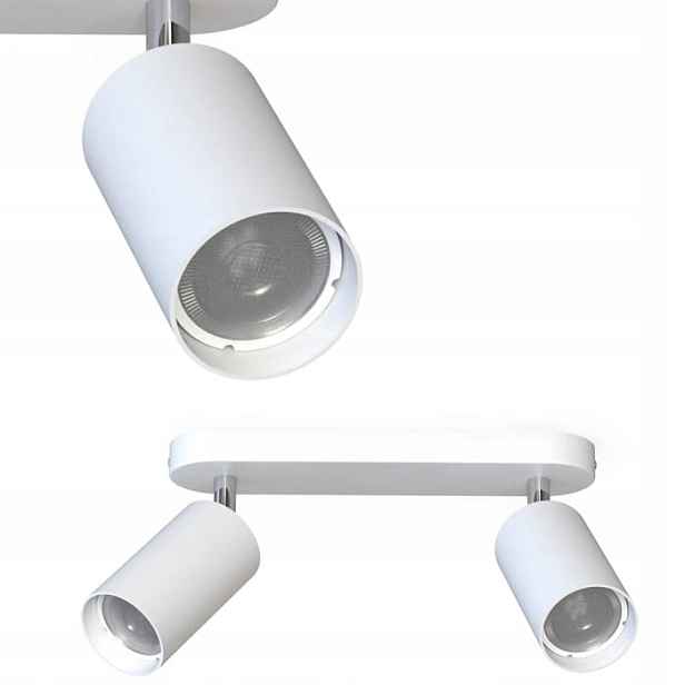 Nástěnná lišta s reflektory bílá Eye Spot II závit 2xGU10 Nowodvorski