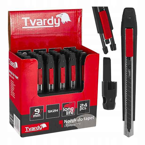 Nůž na tapety 80x9x0.4 mm SK2H Tvardy výstavní karton (24/96)