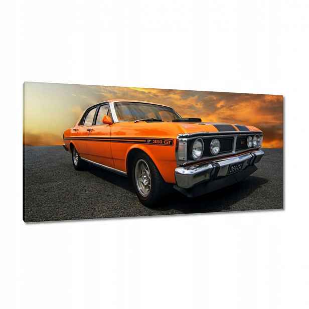 Obrazy 115x55 Oranžový Klasika Auto