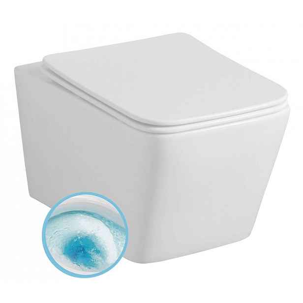 Sapho Porto - Závěsné WC, Vortex Rimless, bílá PZ102V