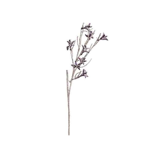 Umělá větvička FROST BLOOM 120 cm, fialová