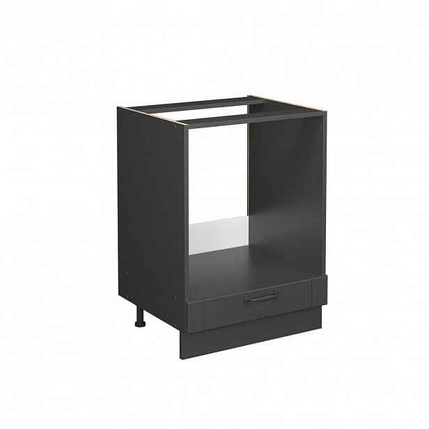 Vicco SKŘÍŇKA NA VESTAVĚNOU TROUBU Fame-Line Tmavě šedá 60 cm bez pracovní desky