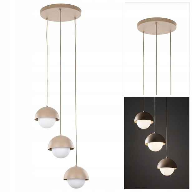 Závěsná béžová lampa Bono Sabia pro harmonické osvětlení kuchyně Tk Lighting