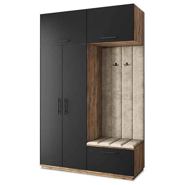 MASSENO MODERNÍ PŘEDSÍŇOVÁ SKŘÍŇ REMA, 150/240/60 cm, dekor dub
