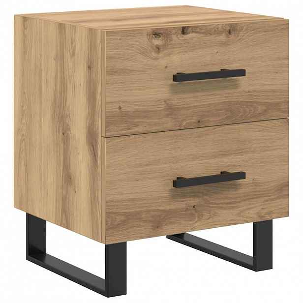 vidaXL Noční skříňka Artisanový dub 40 x 35 x 47,5 cm Kompozitní dřevo