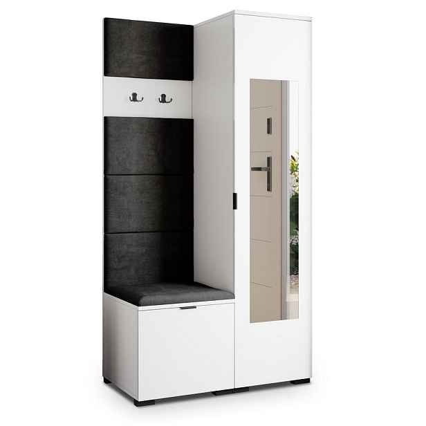 MASSENO MODERNÍ PŘEDSÍŇOVÁ SKŘÍŇ VIRA, 95/181/51 cm, bílá