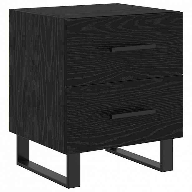 vidaXL Noční skříňka Černý dub 40 x 35 x 47,5 cm Kompozitní dřevo