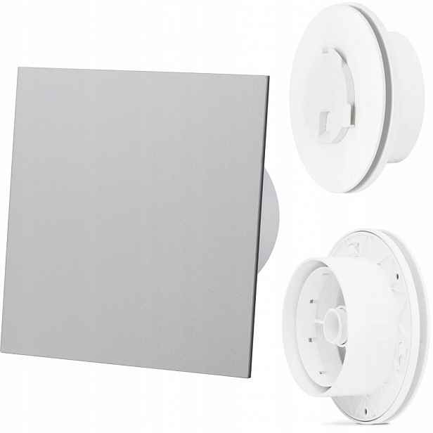 Anemostat Vzdušný Odvětrávací S Regulací Panel Plexi Šedý Fi 100