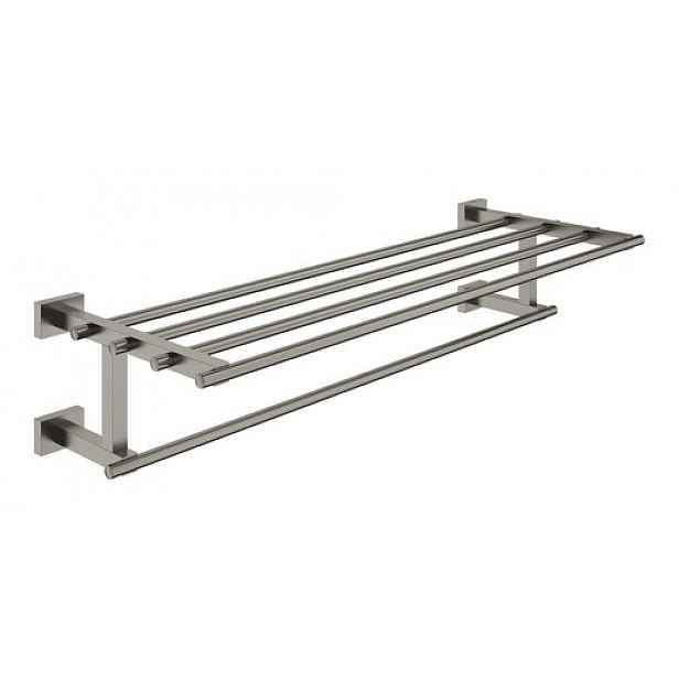 Držák ručníků Grohe ESSENTIALS Cube kartáčovaný Hard Graphite 40512AL1