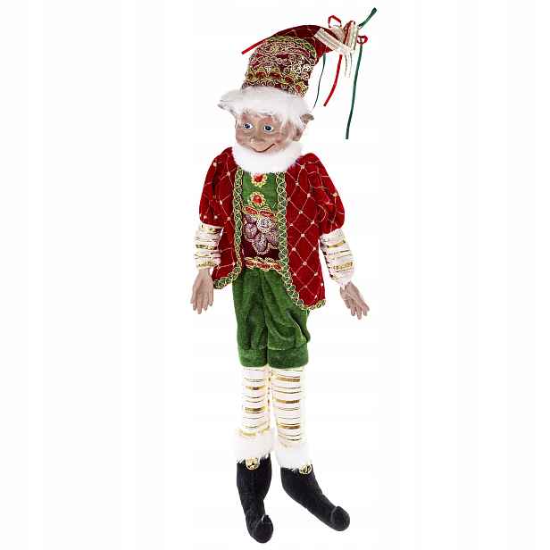 Elf Látková vánoční figurka Plyšová Hračka