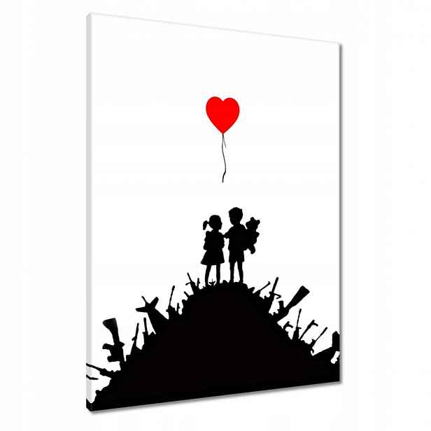 Obrazy 60x80 Banksy Děti nahoře