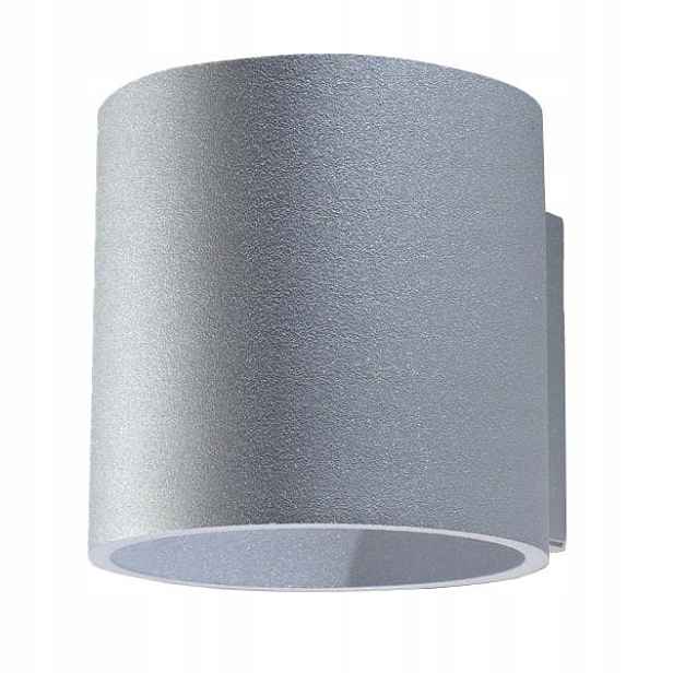 Sollux Nástěnná lampa kulatý, šedá, horní část a spodní část, moderní