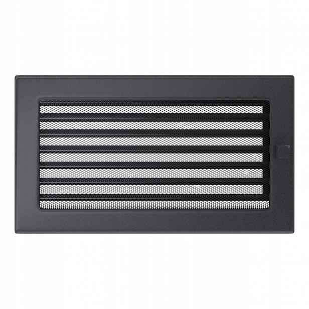 Ventilační krbová mřížka 17x30 Grafit Žaluzie