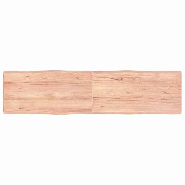 vidaXL Stolní deska hnědá 160x40x(2-4)cm ošetřený dřevo živá hrana