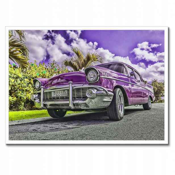 Plakáty v rámu 70x50 Fialová Chevrolet