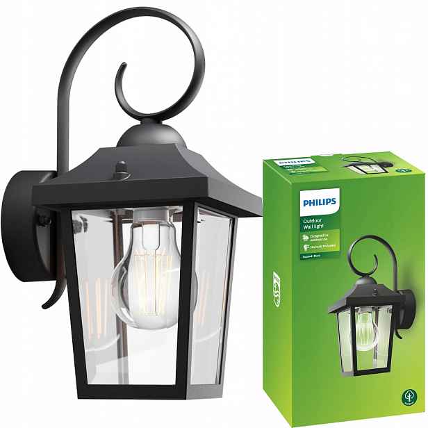 Led Zahradní Nástěnné Svítidlo Buzzard E27 IP44 Lucerna Philips