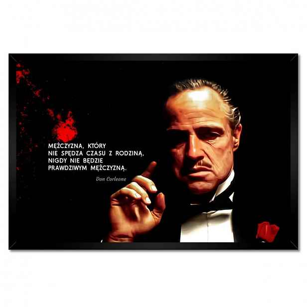 Plakáty v rámu 60x40 Don Vito Corleone God Fat