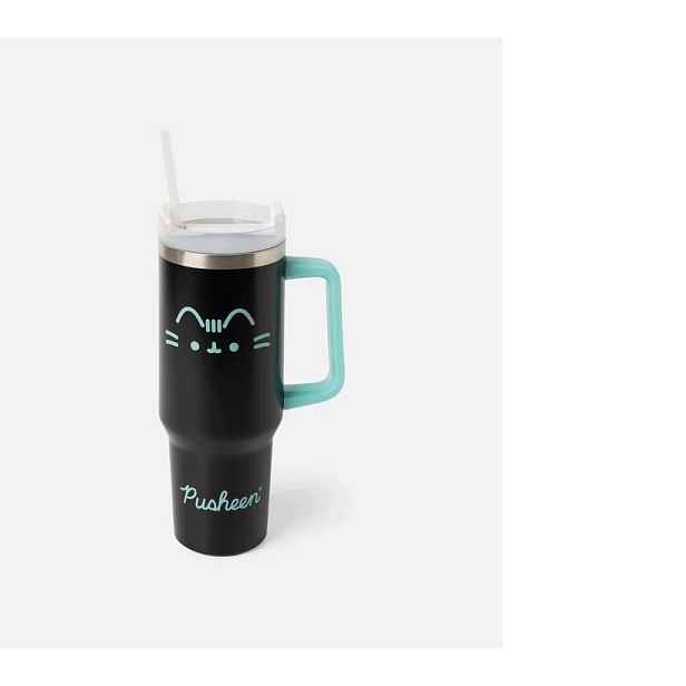Velký Termohrnek S Brčkem Pusheen 1150 ml Kočka Pusheen
