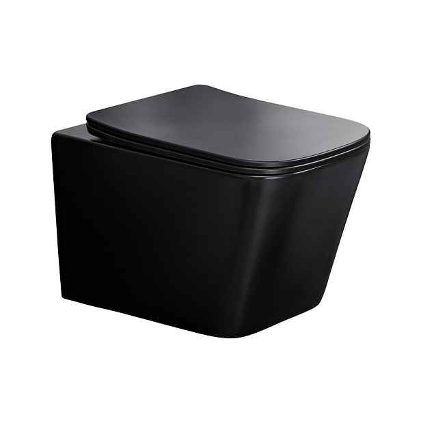 ArtCom Závěsná WC mísa WALL HUNG E-1060A | černá