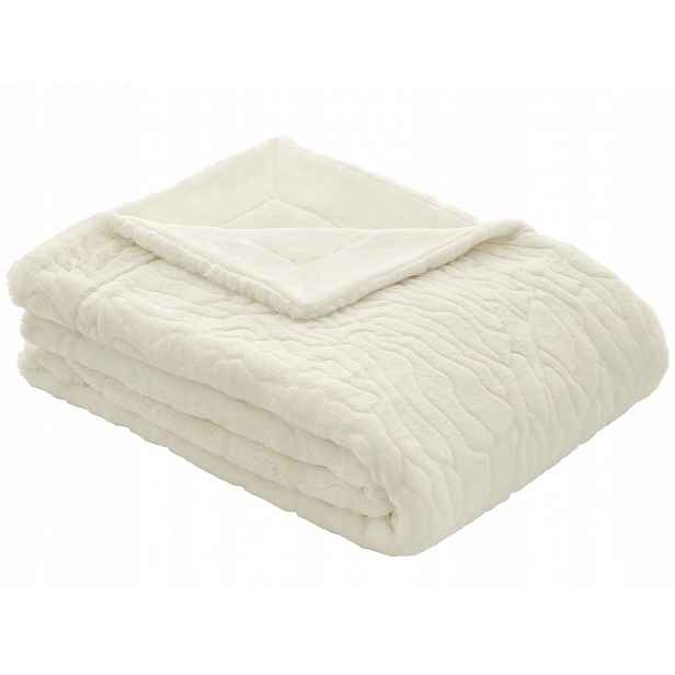 Bugatti Kožešinová deka polyester 150 cm x 200 cm krémová