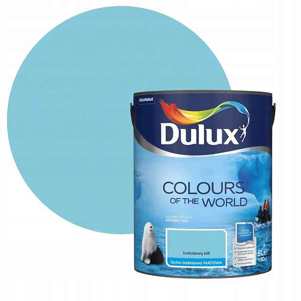 Dulux Barvy Světa Barva Tyrkysový útes 5L
