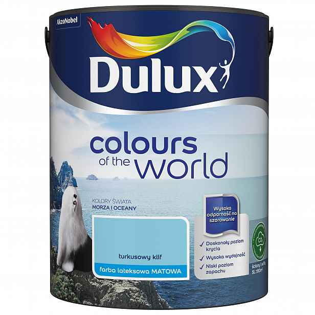 Dulux Colours Of The World Barva Emulzní Barva Tyrkysová Clif 5L