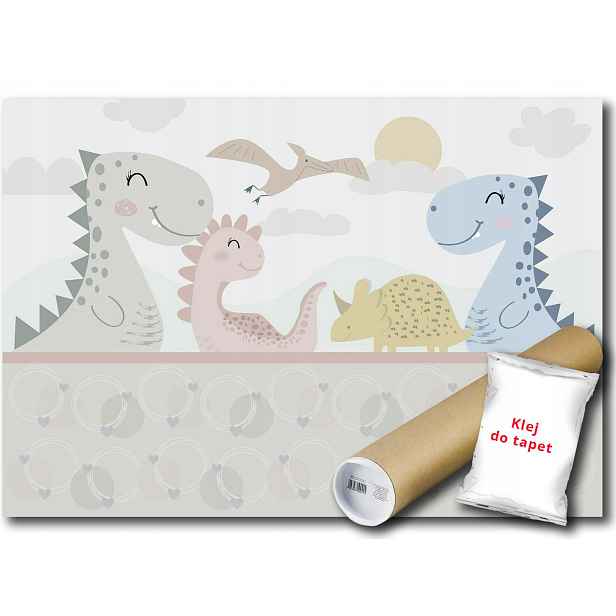 Vinylová fototapeta Dinosauři rodina 152x104