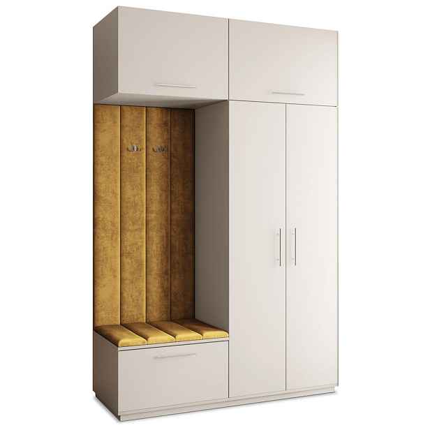 MASSENO MODERNÍ PŘEDSÍŇOVÁ SESTAVA REMA, 150/240/60 cm, kašmírová
