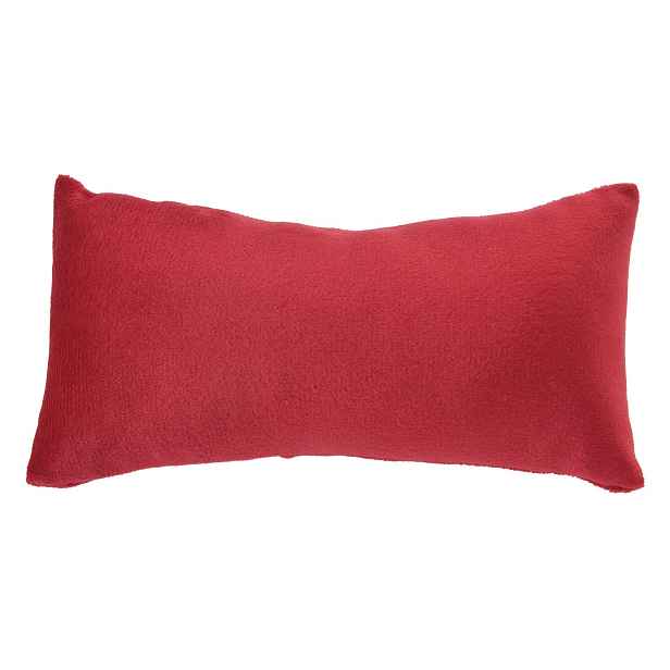 Červený chlupatý polštář Velvet na náramky - 13*7 cm Clayre & Eef