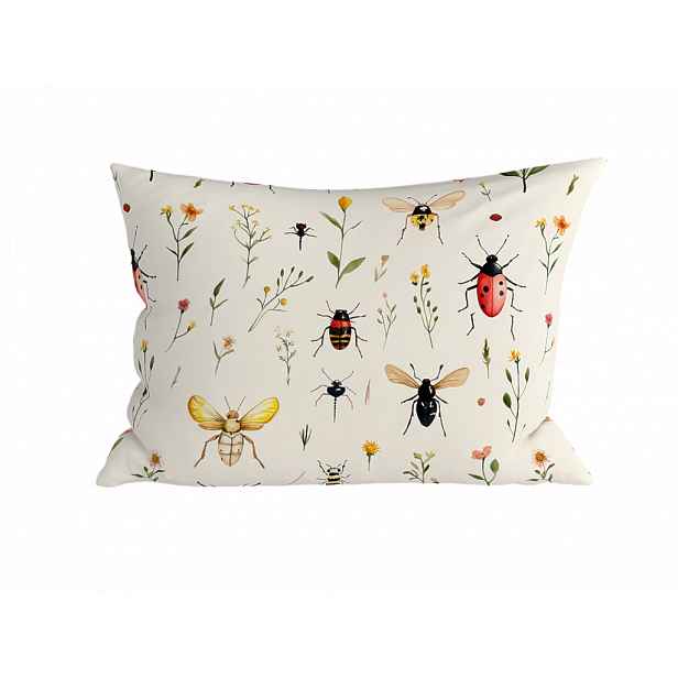 Polybavlněný povlak na polštář INSECTA POLY 50x70 cm, barevný