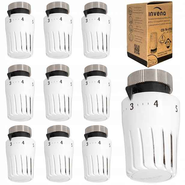 Sada 10 x knoflíková termostatická kartuše pro radiátor mini 2 Prov Onvena