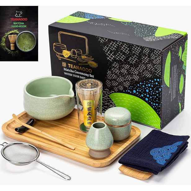 Sada Na Čaj Matcha Sada Na Přípravu Šlehací Metly Odměrka Miska 2624
