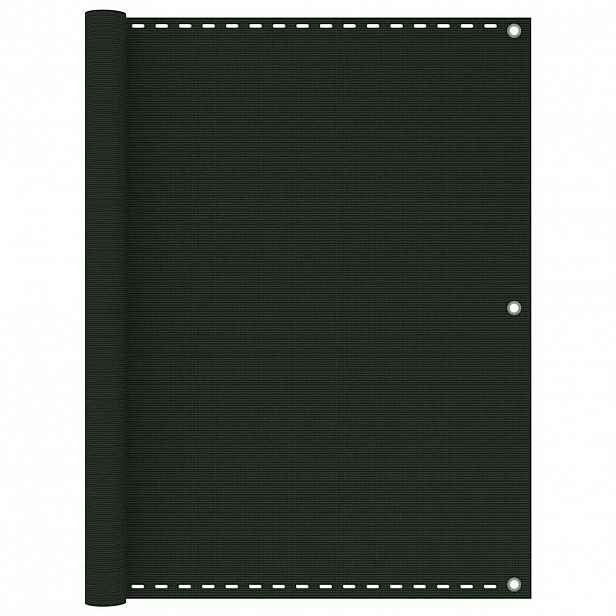 vidaXL Balkónová zástěna tmavě zelená 120 x 300 cm HDPE