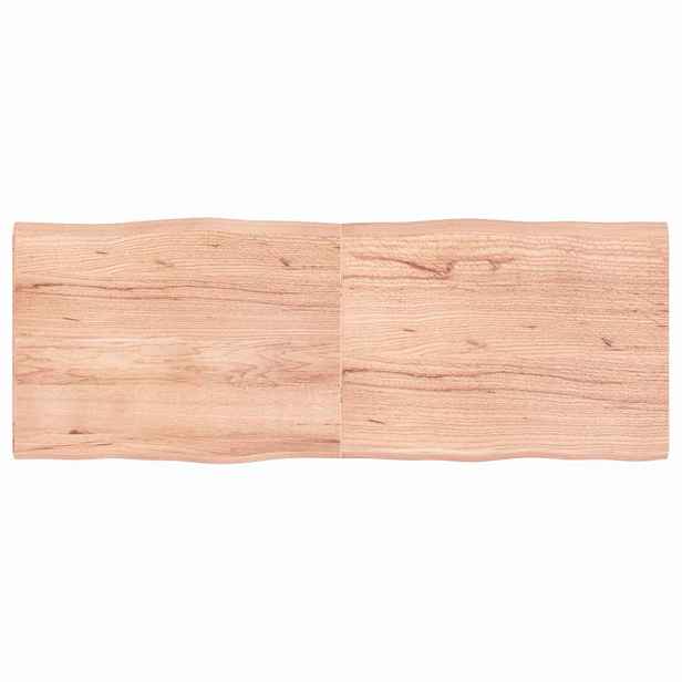 vidaXL Stolní deska hnědá 160x60x(2-4)cm ošetřený dřevo živá hrana