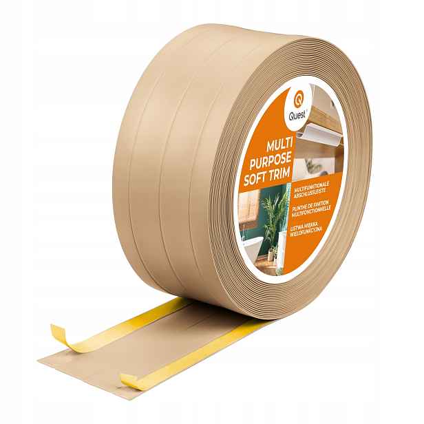 Multifunkční Pvc lišta 4v1 samolepicí, písková 20 m 95 mm, W3