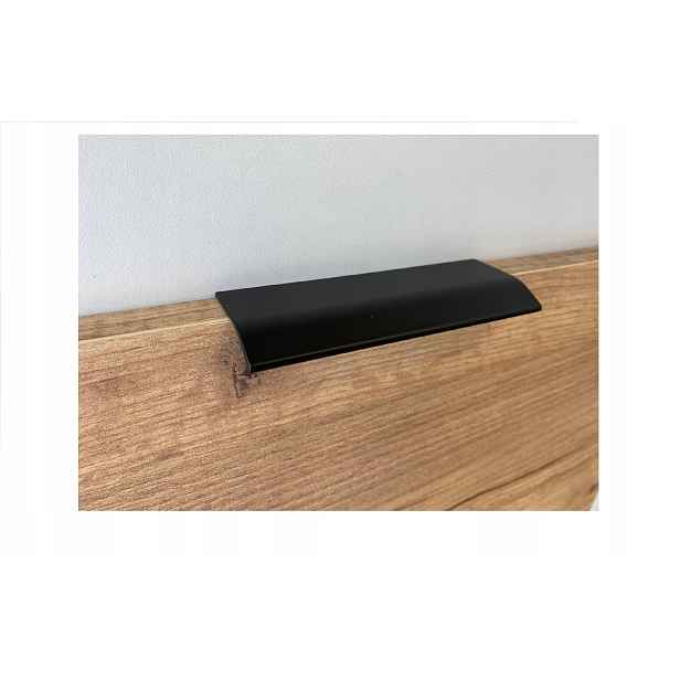 Držák do skříně dlouhý okrajový Loft Černý 1200