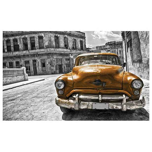 Fototapeta Kuba Havana retro auto oldtimer barva selektivní 368x254 lepidlo