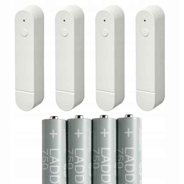 Snímač otevření dveří okna Smart Set 4ks baterie Aaa 750mAH 4ks