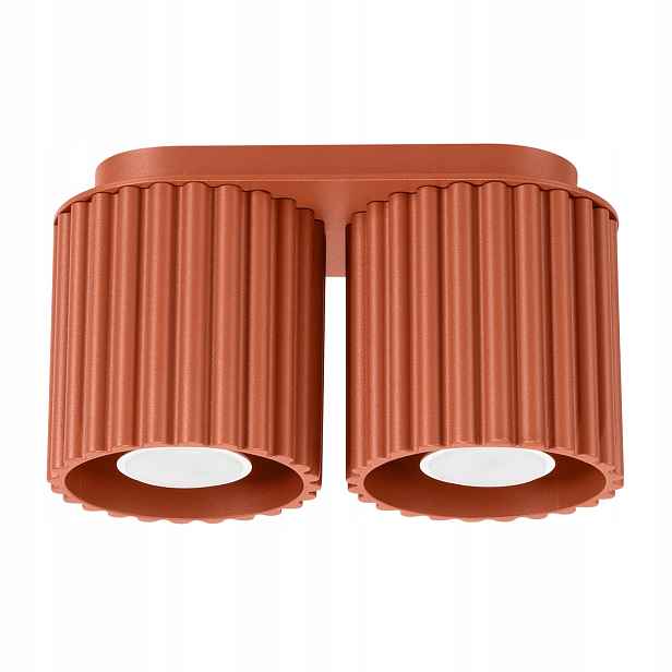 Sollux Lighting Stropní svítidlo Aura 21 cm, 2xGU10, okrově červená