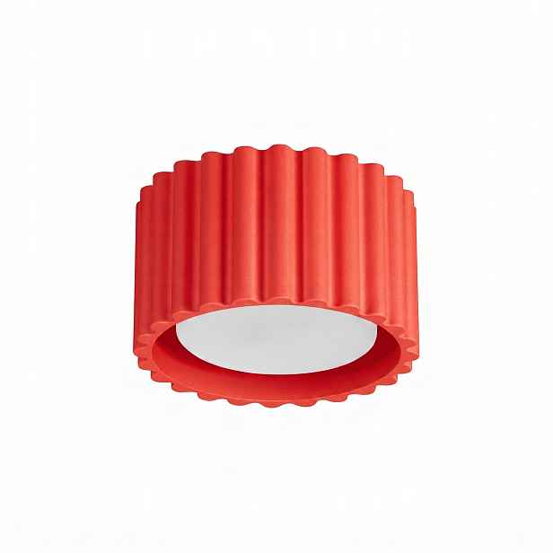 Stropní Svítidlo Aura 1 červený Gx53 Lampa s vroubkovaným očkem na omítku Sollux