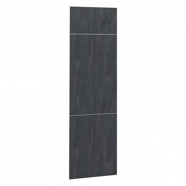 Vicco KUCHYŇSKÁ DVÍŘKA R-Line Černý beton 59.6 x 196 cm nábytková čela pro skříň k vestavné lednici