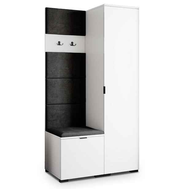 MASSENO MODERNÍ PŘEDSÍŇOVÁ SKŘÍŇ LORI, 95/181/51 cm, bílá