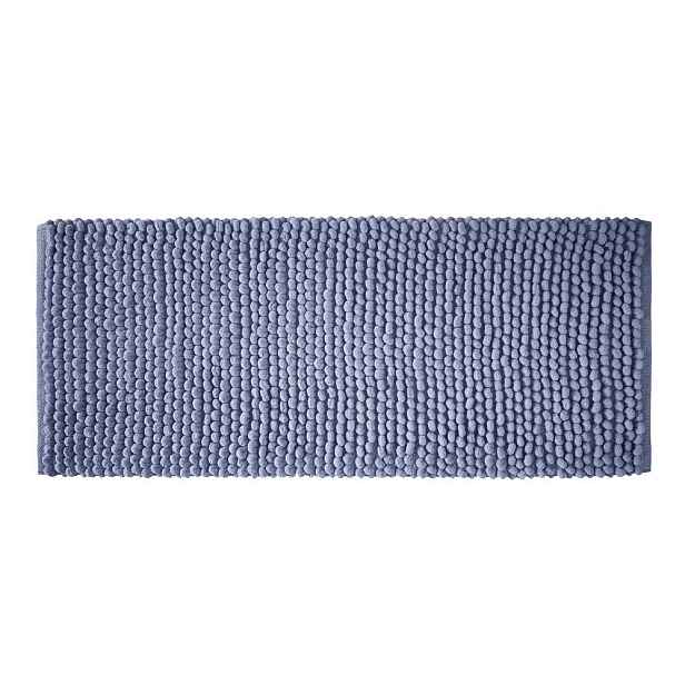 Modrá koupelnová předložka 50x120 cm Aspen Bobble – Bianca