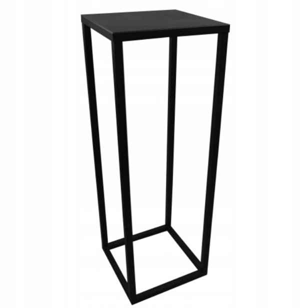 SIMPLE-16 Držák Na Květináč 70 cm kovový, černý, 1-úrovňový