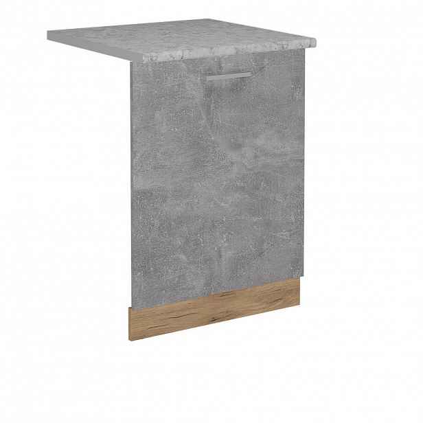Vicco ČELNÍ PANEL MYČKY R-Line Beton 60 cm s pracovní deskou