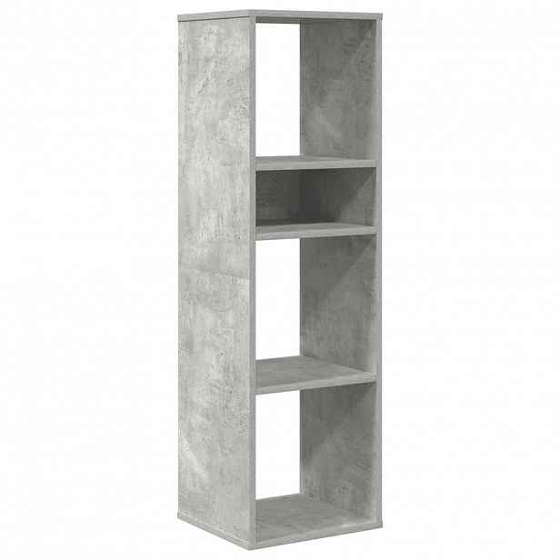 vidaXL Knihovna betonově šedá 34x31x112 cm kompozitní dřevo