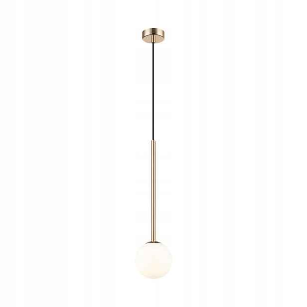 Závěsná skleněná lampa Arcturus zlato-bílá 1xG9 Zuma Line