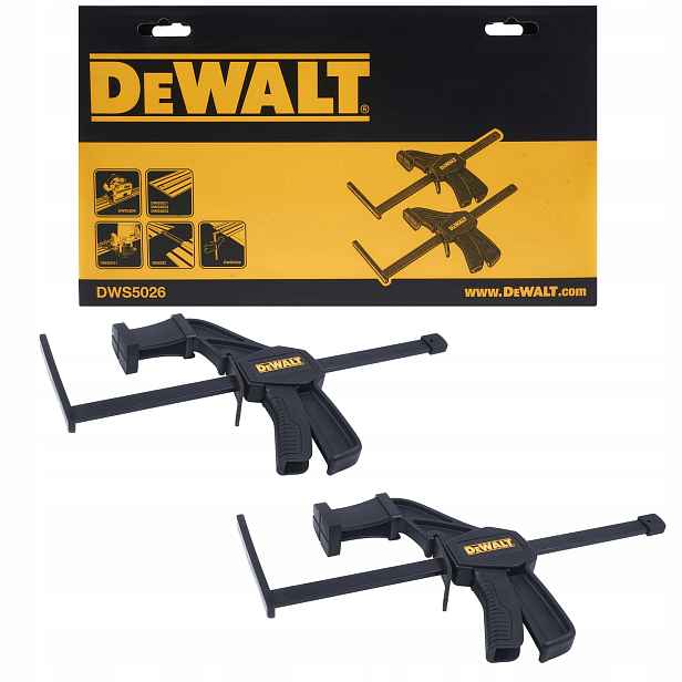 DeWALT 2ks DWS5026 Rychloupínací svorky pro kolejnice