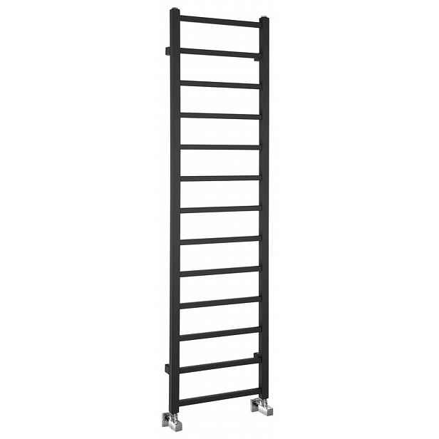 Sapho Metro Light - Topné těleso 40x150 cm, 323 W, matná černá IR447TB